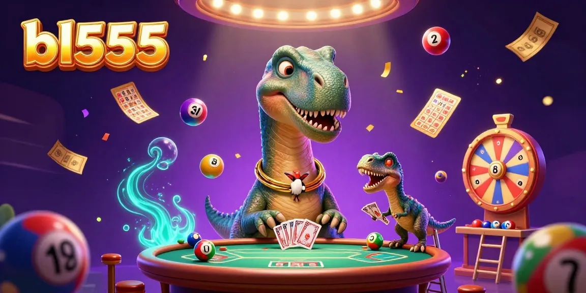 Engage with the playful world of bl555 where a giant brontosaurus oversees dynamic casino fun.