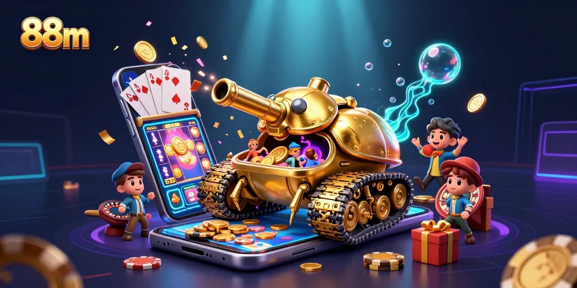 Experience thrilling slot games and casino fun with 88m's vibrant digital casino scene.