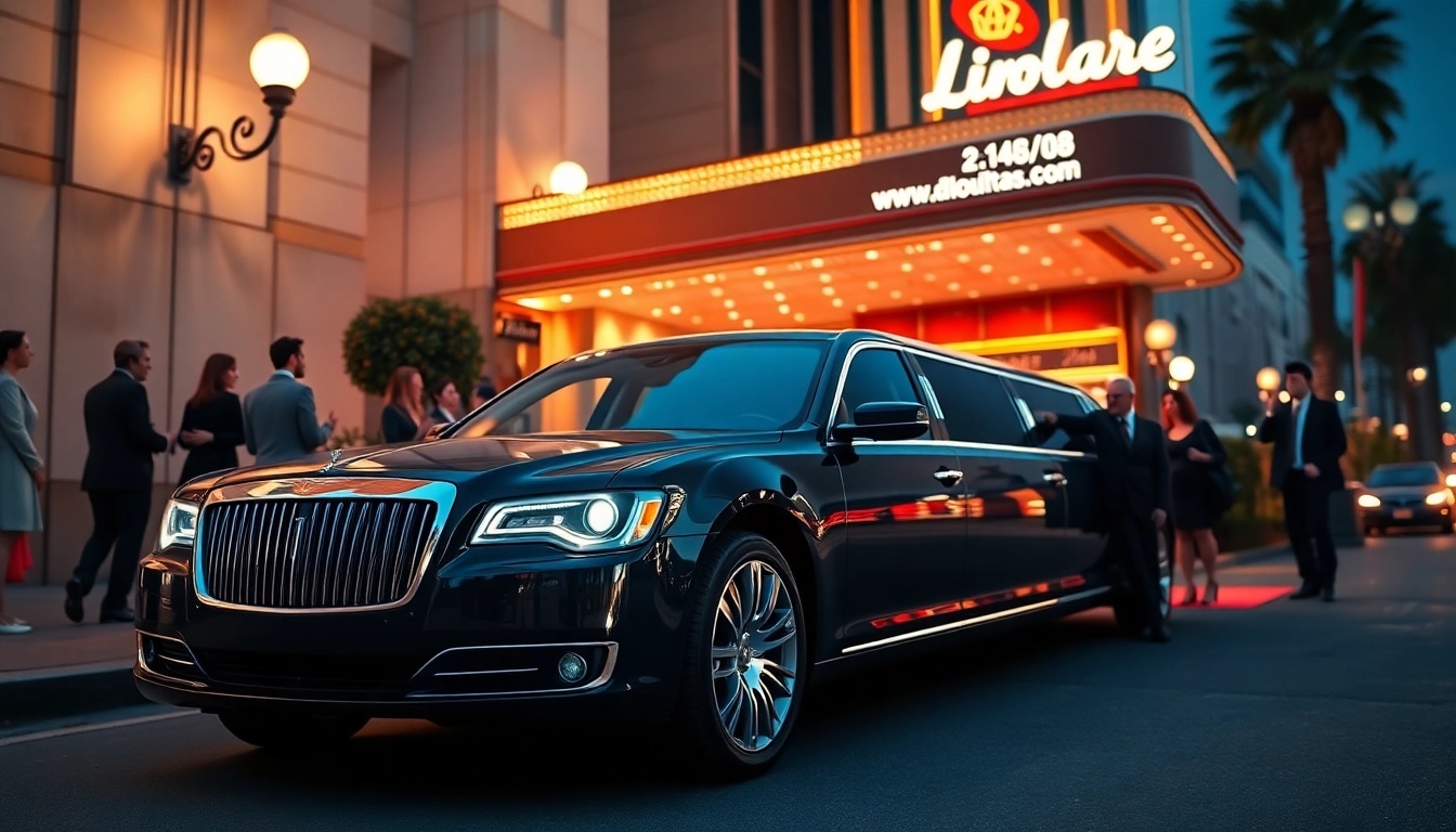 Hollywood Town Car and Limousine at a luxurious Los Angeles event, showcasing elegance and professionalism.