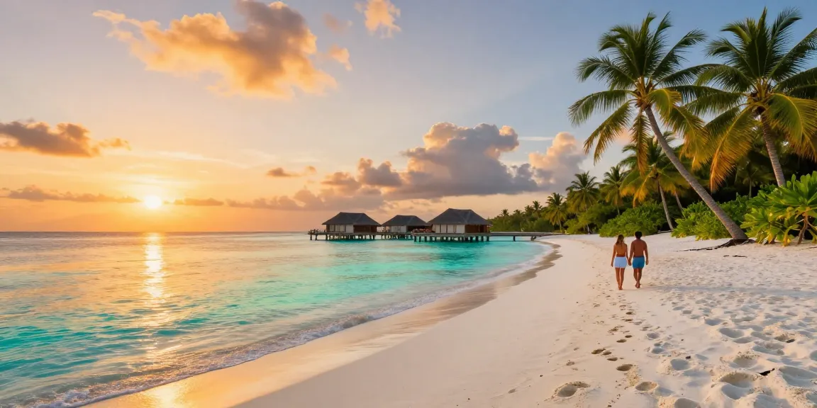 Stunning tropical beach scene inspired by tr88 for travel vacation guides and adventure.