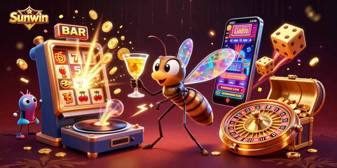 Sunwin offers thrilling gameplay with a vibrant casino atmosphere featuring an energetic mix of characters.