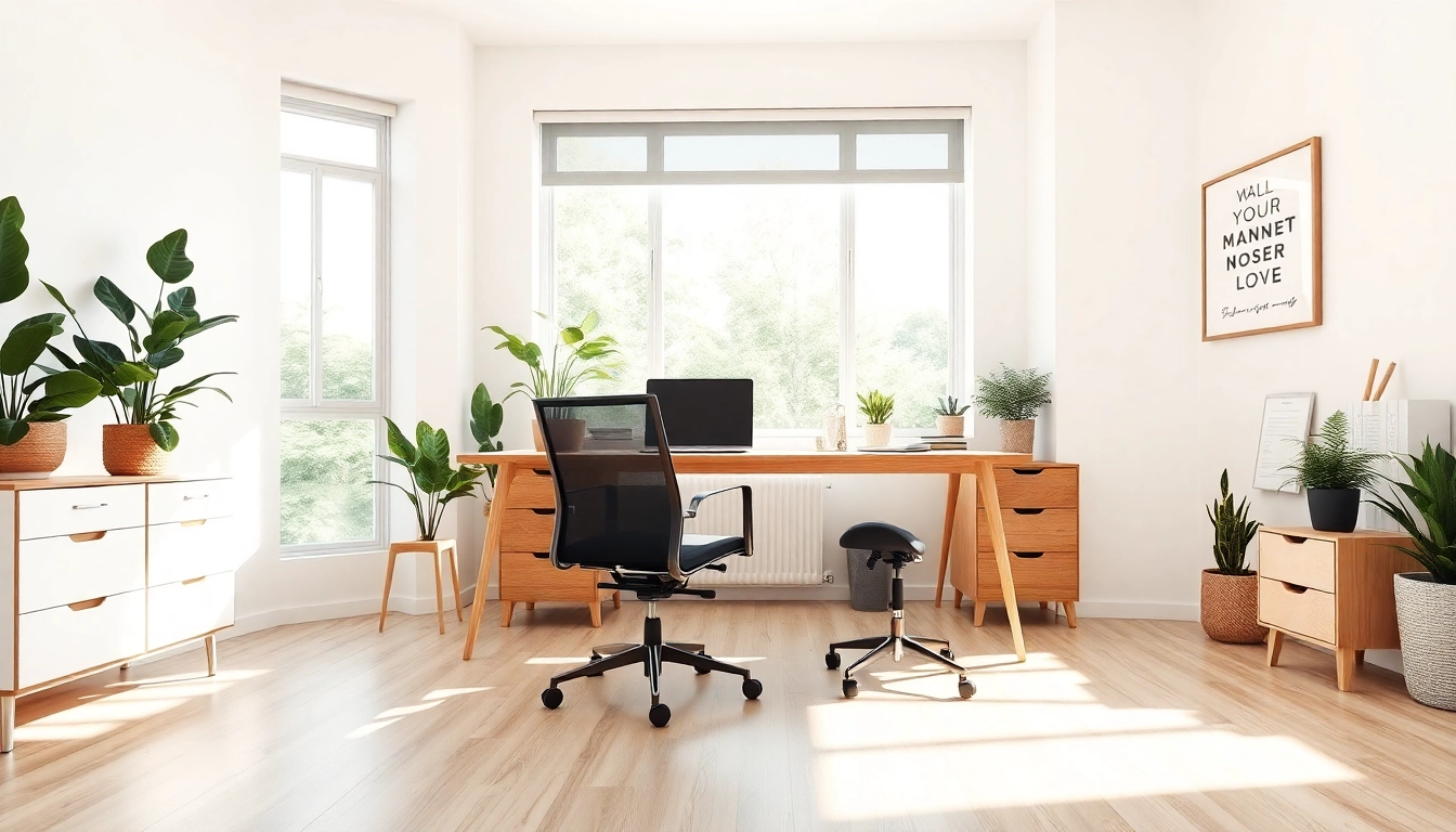 Enhance productivity with a modern home office setup inspired by https://amc-essentials.com/ featuring ergonomic design and natural light.