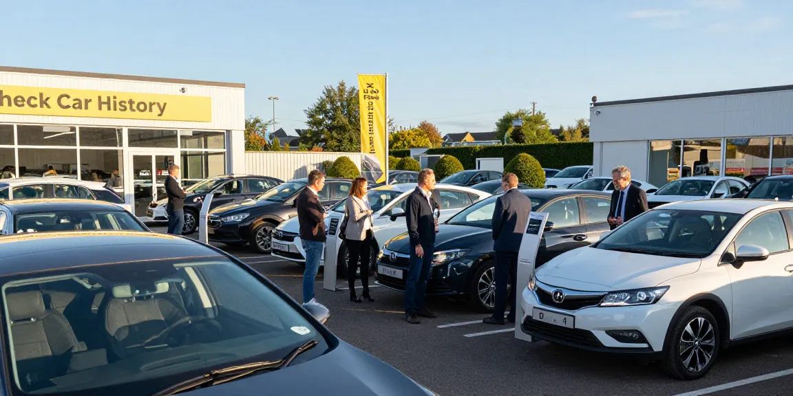 Prospective buyers at a dealership emphasizing the importance of a car check UK for informed purchasing decisions.