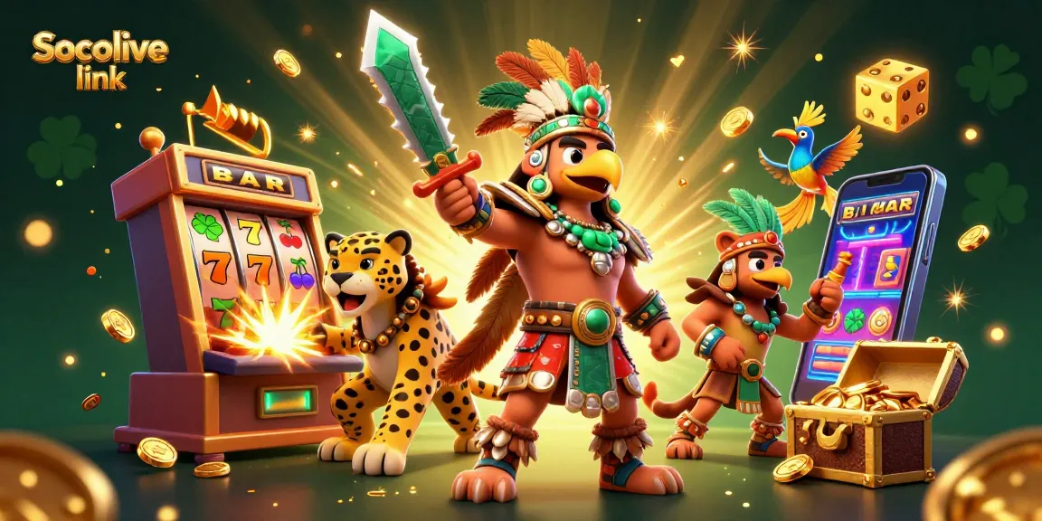 Experience Socolive link with dynamic slots, golden treasures, and Aztec warriors!
