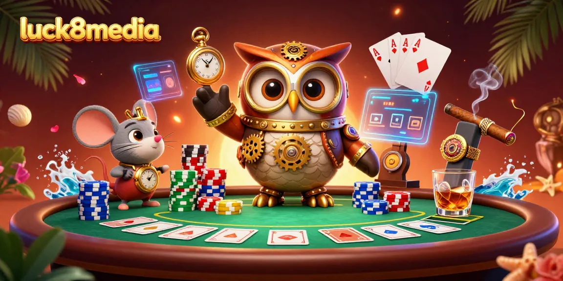 Participate in dynamic games at luck8media with playful characters and immersive casino elements.