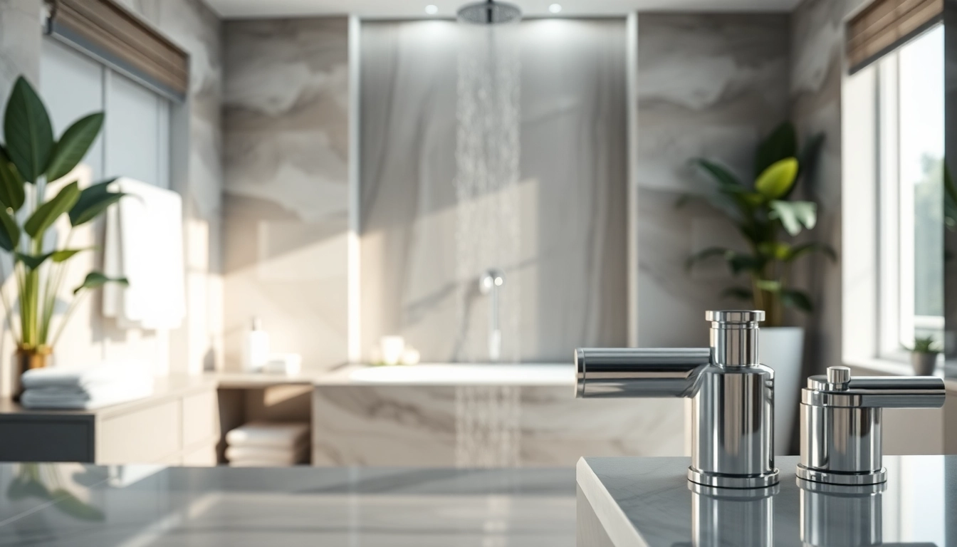 Enhance your space with elegant showers au, showcasing luxury and relaxation in a stylish bathroom.