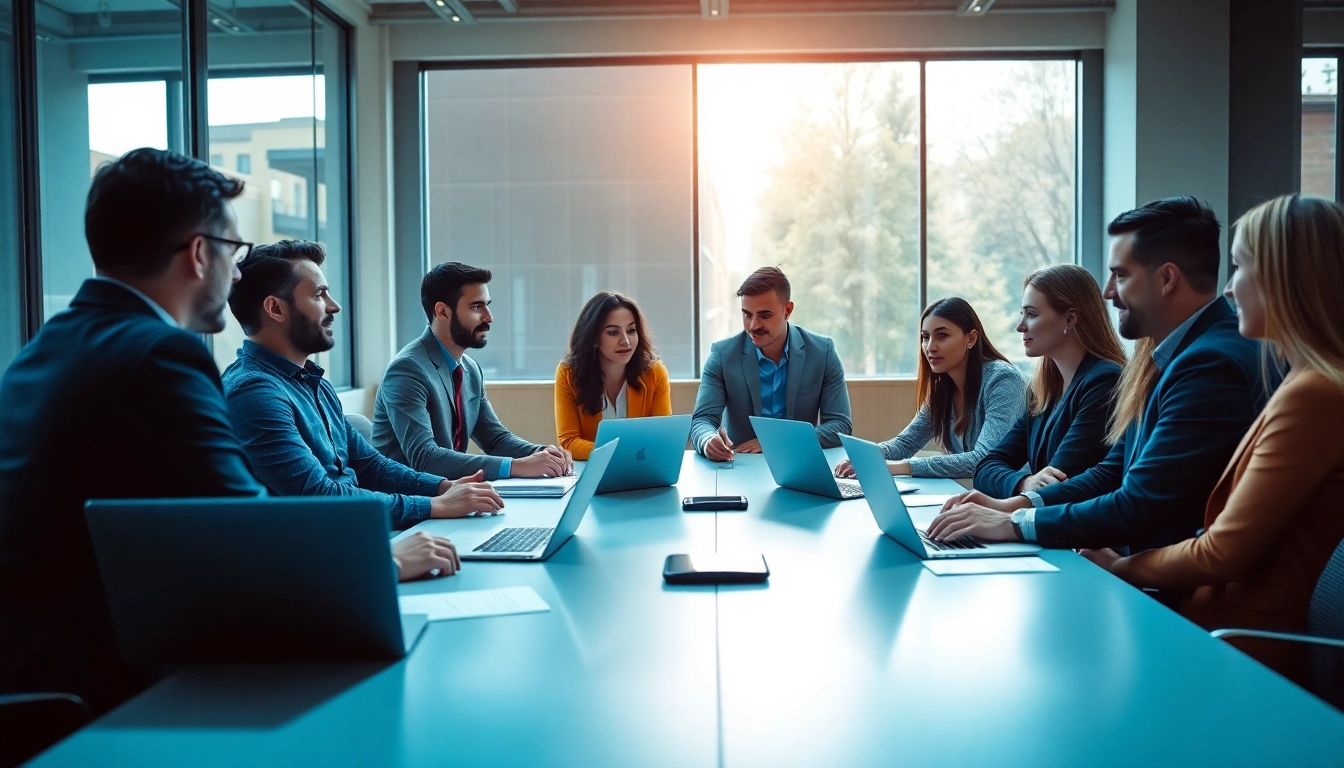 Enhancing Contract Management through team collaboration in a modern office environment.