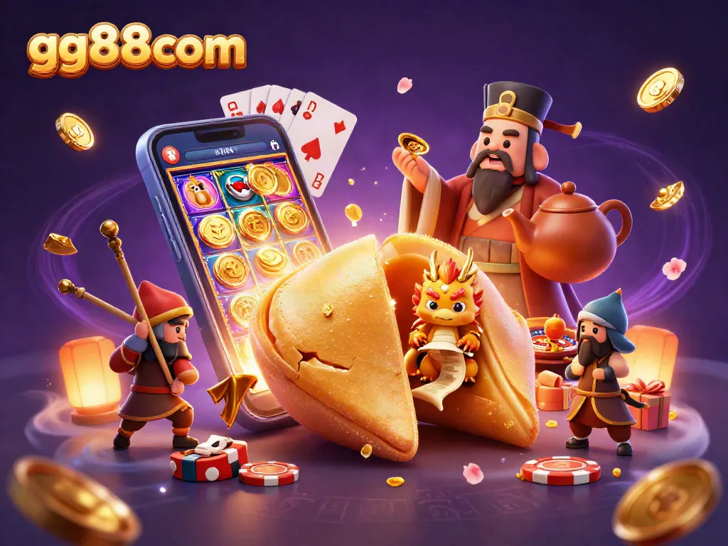 Engage with gg88com's immersive 3D casino adventure featuring dynamic game elements and fortune symbols.