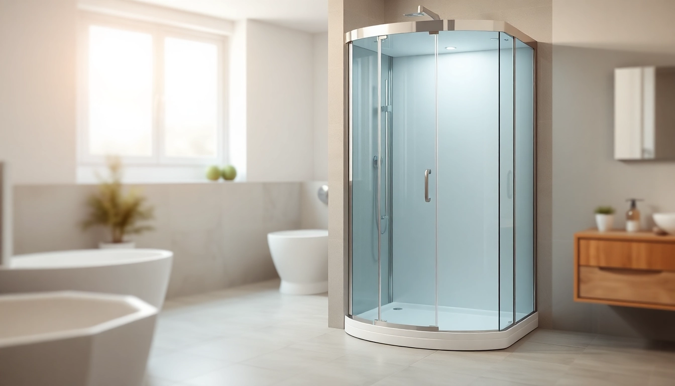 Erleben Sie die elegante sonni Duschkabine im modernen Badezimmer mit geschmackvollem Design.