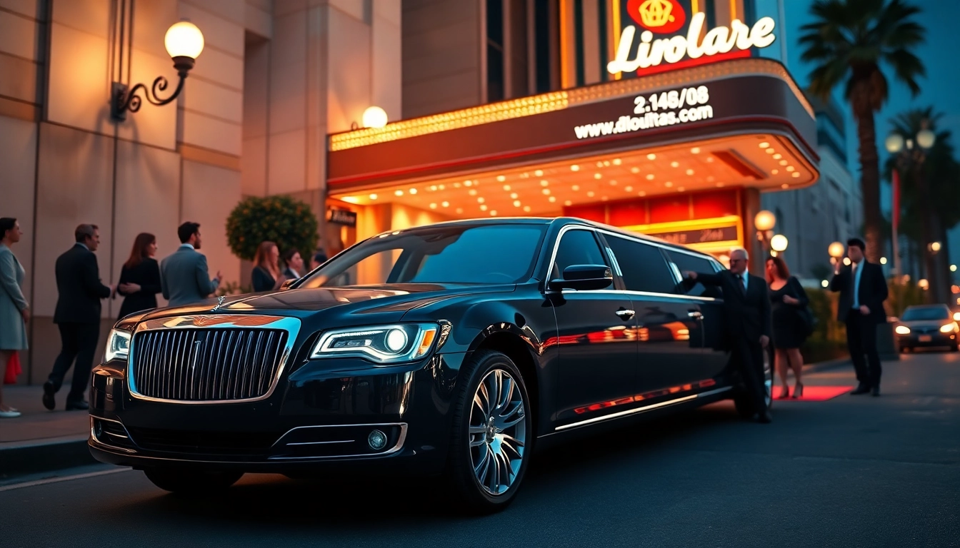 Hollywood Town Car and Limousine at a luxurious Los Angeles event, showcasing elegance and professionalism.