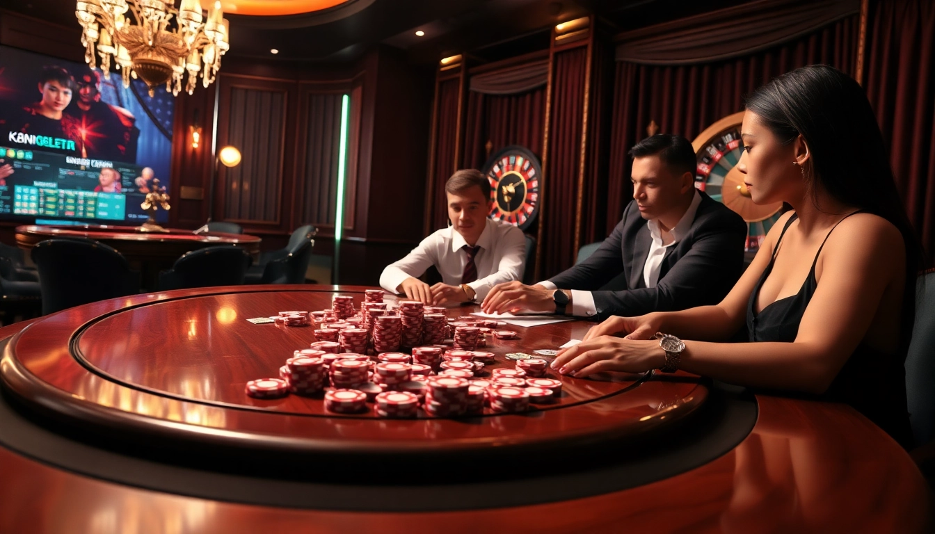 Experience luxury gaming at https://kong88.win with high-stakes poker action and vibrant casino elements.