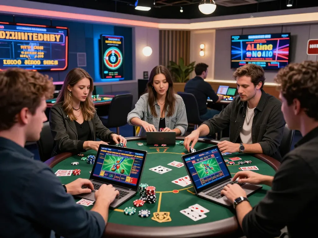 Exciting sports betting and casino gaming experience at a nhà cái uy tín virtual platform showcasing diverse players.