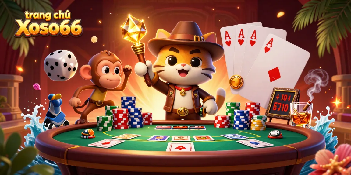 Join the adventure at trang chủ Xoso66, where a cat archaeologist uncovers golden casino treasures.