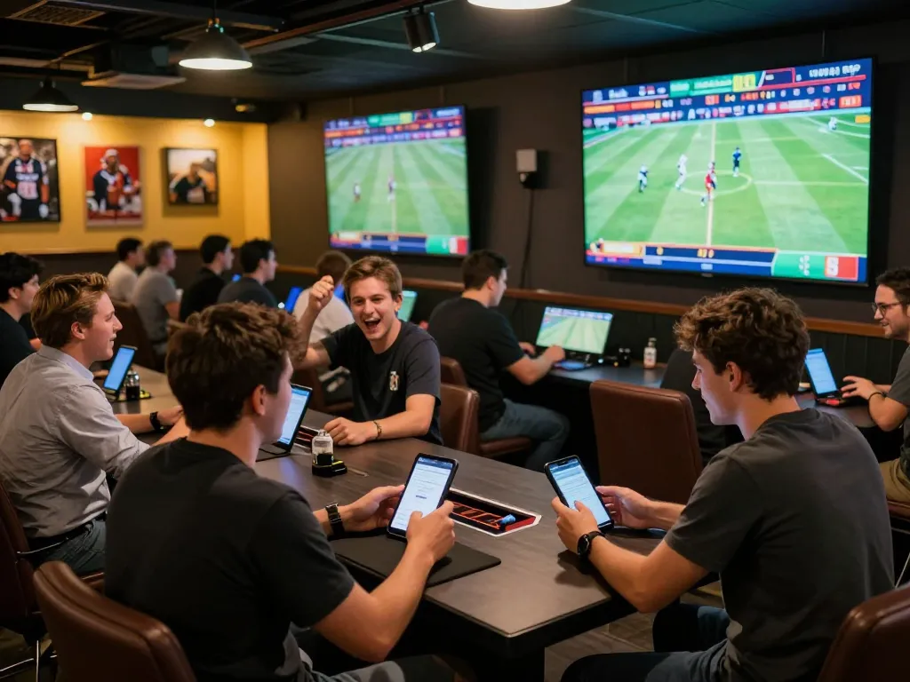 Engaging sports betting scene showcasing strategic bets and live match excitement with soi keo nha cai elements