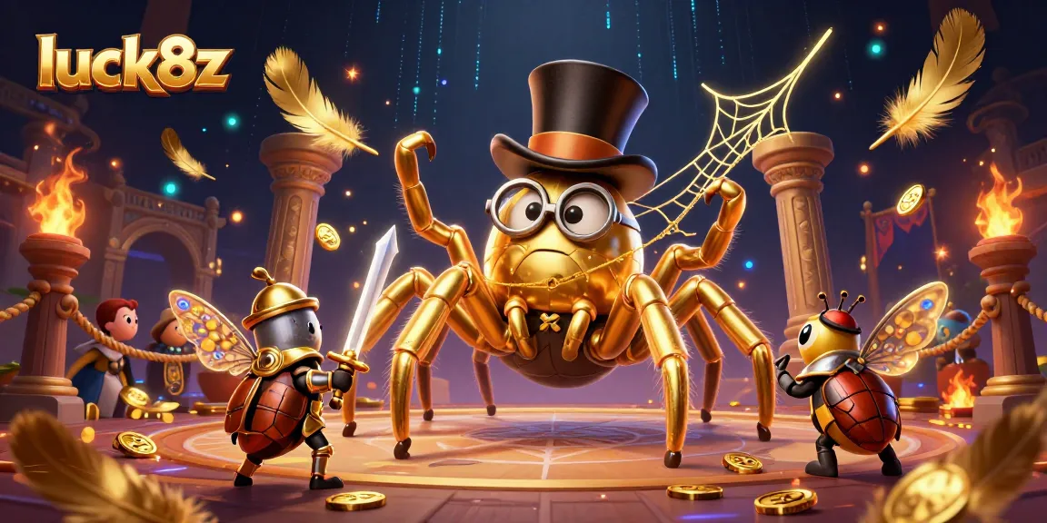 Engage in thrilling gameplay at luck8z with a vibrant dynamic casino scene featuring epic characters and rich decor.